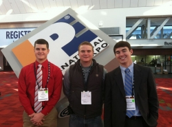 Eric Phelps, Tyler Rench, and Scott Benjamin at the 2013 International Poultry E